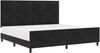 vidaXL Boxspringbett mit Kopfteil Schwarz 200 x 200 cm Samt 3344965 Bild 2