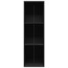vidaXL Bücherregal/TV-Schrank Schwarz 36x30x114 cm Holzwerkstoff 800136 Bild 4