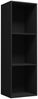 vidaXL Bücherregal/TV-Schrank Schwarz 36x30x114 cm Holzwerkstoff 800136 Bild 2