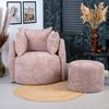 Bronx71 Hocker Feline Chenille rosa Bild 4