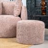 Bronx71 Hocker Feline Chenille rosa Bild 2
