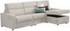 Dmora Schlafsofa mit Halbinsel Celleno, Wandelbares Ecksofa für das Wohnzimmer, gepolstert, abnehmbar, 100 % Made in Italy-Qualität, 280x160 h100 cm, Beige Bild 5