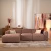 Bronx71 Ecksofa Maine Bouclé rot/rosa links Bild 2