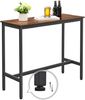 Songmics 'Vasagle' Bartisch schmal, stabiles Metallgestell, vintagebraun-schwarz, 100 x 40 x 90 cm Bild 2