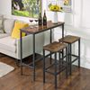 Songmics 'Vasagle' Bartisch schmal, stabiles Metallgestell, vintagebraun-schwarz, 100 x 40 x 90 cm Bild 3