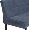 Eckbank HWC-O81, Esszimmerbank Bank, Öko-Tex (310g/m²) Chenille Stoff/Textil Metall 159x210cm ~ blau Bild 5