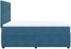 vidaXL Boxspringbett mit Matratze Dunkelblau 160x200 cm Samt 3292386 Bild 5