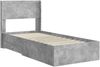 vidaXL Bettgestell mit Stauraum und Kopfteil Betongrau 100 x 200 cm 3414502 Bild 4