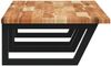 vidaXL Waschbeckenregal Wandmontage Stahl und Akazienholz 3302843 Bild 5