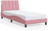 vidaXL Bettgestell ohne Matratze "Hanko" Rosa 90x200 cm Samt 3207830 Bild 2