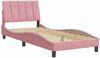 vidaXL Bettgestell ohne Matratze "Hanko" Rosa 90x200 cm Samt 3207830 Bild 3