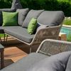 Kansas Ecksofa, grau Edelstahl, Gefl, m. Kis Bild 3