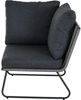 Kansas Ecksofa, grau Edelstahl, Gefl, m. Kis Bild 5