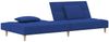 vidaXL Schlafsofa 2-Sitzer mit 2 Kissen Blau Stoff 375796 Bild 4