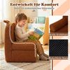 COSTWAY Kindersofa, Kindersessel gepolstert mit Griff, aus Teddystoff Bild 3