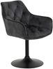 2er Set Stuhl Birte - Samtvelour Vintage Anthrazit Bild 2