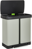 Doppel-Tretmülleimer 60 L ECOSORT Metall Hellgrün Bild 4