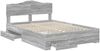vidaXL Bettrahmen Graues Sonoma 140 x 200 cm Holzwerkstoff 3413189 Bild 5