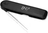 BURNHARD® Steak Lover Set 3-teilig, Gusseisen-Grillpfanne 30 cm, RAGNAR Küchenmesser 20 cm aus Chrom-Molybdän-Stahl mit Pakkaholz-Griff, Einstich-Thermometer mit LED-Display - Schwarz - #945399 Bild 4