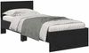 vidaXL Bettrahmen Schwarz Eichen-Optik 75 x 190 cm Holzwerkstoff 885843 Bild 3