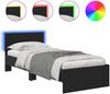 vidaXL Bettrahmen Schwarz Eichen-Optik 75 x 190 cm Holzwerkstoff 885843 Bild 2