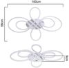 ZMH LED Deckenleuchte Wohnzimmerlampe Dimmbar Groß 100cm Wohnzimmer 90W Modern, LED fest integriert, 3000-6000k Bild 2