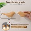 Lapalife LED Wandleuchte Akku Vogel-Wandleuchte Innen, Wandlampe Mit Bewegungsmelder, 3 Farben, 2er Pack, Kabellos Magnetisch, für Kinderzimmer Flur Treppe Dekoration Bild 2