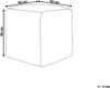 Pouf HARNAI Weiß Baumwolle 40 cm 40 cm Bild 2