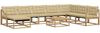 vidaXL Outdoor-Sofagarnitur 9 pcs Weiß und Beige 79 x 79 x 37 cm 3389007 Bild 2