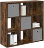 vidaXL Sideboard mit Schubladen Geräucherte Eiche 88,5 x 29 x 84,5 cm 8000488 Bild 3
