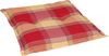 GO-DE Hockerauflage, (Spar-Set, 2 St), Karo rot - Maße BxLxH ca.: 50 cm x 50 cm x 7 cm Bild 2