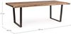 Esstisch Reminia aus Akazienholz, modernes Design mit V-Gestell, Natur, 220 cm, für 6–8 Personen Bild 3