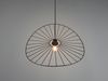 Ausgefallene LED Pendelleuchte, Lampenschirm Schwarzer Draht, Ø 60cm Bild 4