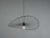 Ausgefallene LED Pendelleuchte, Lampenschirm Schwarzer Draht, Ø 60cm Bild 5
