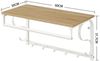 Best for Home Standregal Best For Home – Wandregal mit Haken & Ablage – Sonoma-Look, Stahl-Holz Bild 2