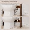 KOMFOTTEU Badregal, Toilettenregal Badezimmerregal mit 7 Fächer & verstellbare Bodenleiste Bild 4