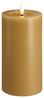 Moods & More LED-Blockkerze in Honey Mustard mit Schmelzeffekt – Ø 7 4 cm x H 15 cm Bild 1
