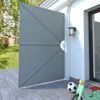 vidaXL Faltbarer Terrassen-Seitenfächer Grau 240 × 160 cm 44563 Bild 3