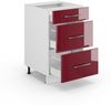 Badschrank Fame-Line Bordeaux Hochglanz 50 x 82 cm ohne Arbeitsplatte Vicco Bild 2