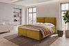 Boxspringbett Elysio - Cordstoff - gold - 140x200 cm Bild 2
