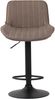 CLP Barhocker Lentini Stoff drehbar mit Höhenverstellung,taupe schwarz Bild 2