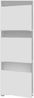 Forte WASHCAB 50, moderner Badezimmerschrank zur Aufbewahrung von Putz- und Waschutensilien, 3-türig, Badezimmer, Holzwerkstoff, Weiß, 50 cm breit x 143,3 cm hoch x 67,5 cm tief Bild 3