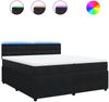 vidaXL Boxspringbett mit Matratze Schwarz 200x200 cm Samt 3290144 Bild 2