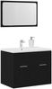 vidaXL 2-tlg. Badmöbel-Set Schwarz Eichen-Optik Holzwerkstoff 862041 Bild 4