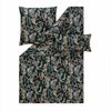 Estella Mako-Satin Bettwäsche 135x200 Regina schwarz Paisley Blätter 7681-985 Bild 2