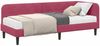 vidaXL Eckbettgestell Weinrot 80 x 200 cm Samt 3394138 Bild 3