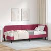 vidaXL Eckbettgestell Weinrot 80 x 200 cm Samt 3394138 Bild 1