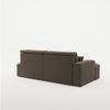 Ecksofa Schlafsofa Sofa VENEDIG Stoff Salvador Braun Ottomane Links Bild 5