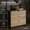 Bellamio 'Luvua' Kommode, schwarz/Eichenoptik, mit Metallfüßen, 80x40x80 cm, Schrank mit 3 Schubladen Bild 4