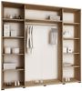 Kleiderschrank Toplo 25/200, mit Blauer LED Beleuchtung, Farbe: Esche Dunkel Bild 3